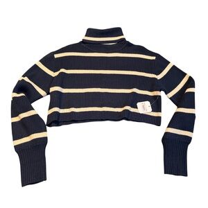 New Altar'd State Navy and Cream Knit Sweater